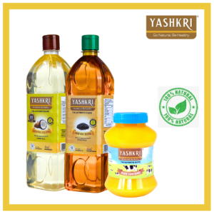 DEEPAVALI FESTIVE FLAVOURS- 1 X Virgin Coconut Oil – 1000ml + 1 X Virgin Gingelly Oil + 1 X Ghee – 500gram [Preorder- Dispatch will be on 9th October 2025]